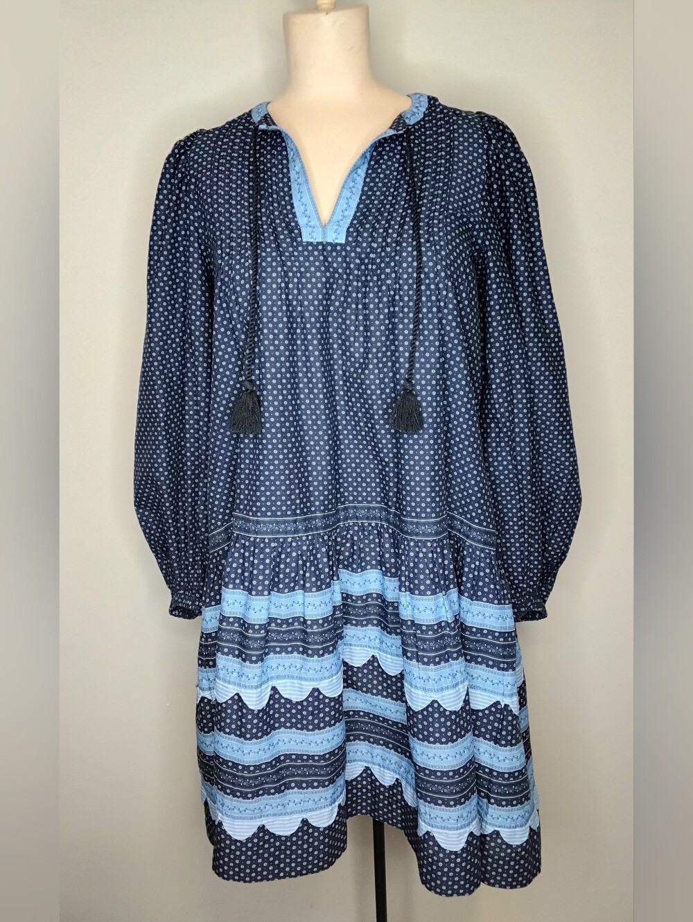 Sea Cotton Patchwork Tunic Dress NWT